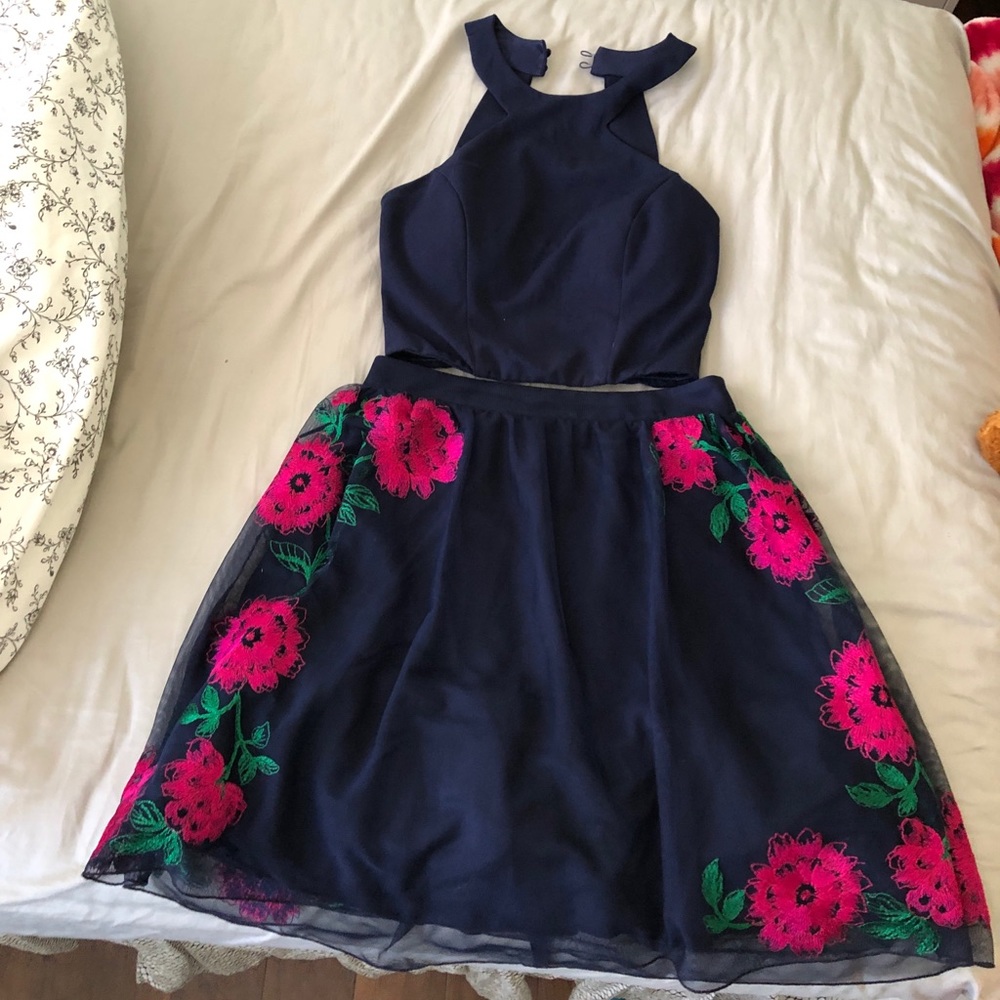 Two piece formal dress
